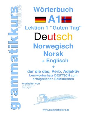cover image of Wörterbuch Deutsch--Norwegisch--Englisch Niveau A1